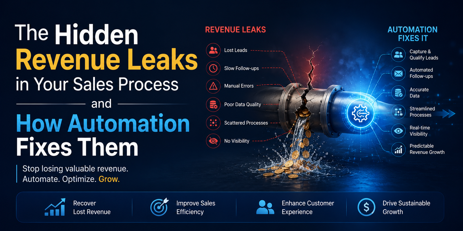 The Hidden Revenue Leaks in Your Sales Process and How Automation Fixes Them - IncredibleSoftwares